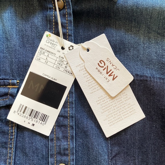 Beaded Jean button down - Picture 6 of 7